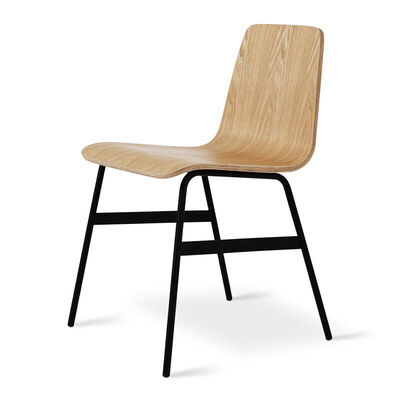 Simple Nordic Restaurant Metal Bentwood Chair Plywood Dining Chairs