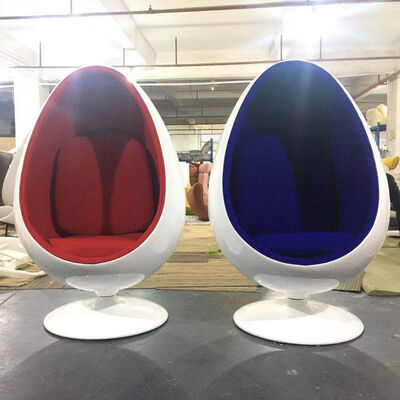 Lounge Pod Fiberglass Egg Chair Swing Indoor With Speaker Living Room 135cm
