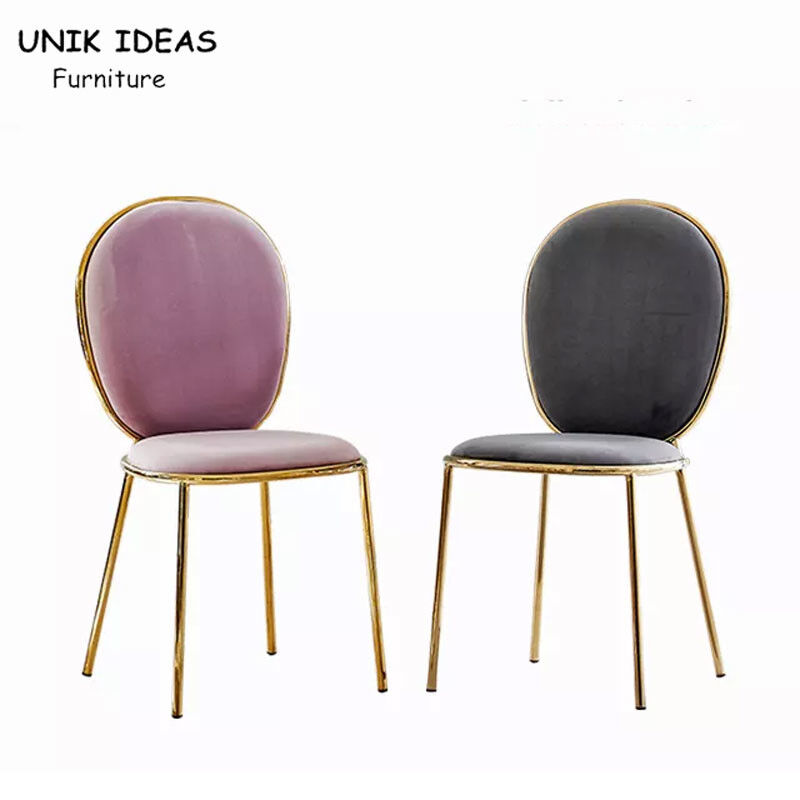 Modern Fashion Pink Velvet Modern Leisure Chair For Wedding Event Dining Room