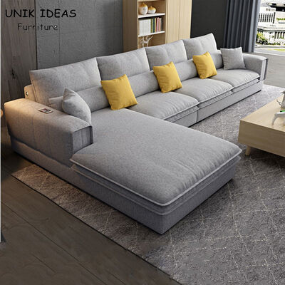 Harga yang bagus Nordic Furniture Living Room Sectional Sofa Fabric Corner Lounge L Shaped on line