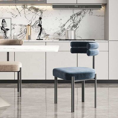 Harga bagus Italian Simple Half Arc Armchair Home Leisure Negotiation Dining Chair on line