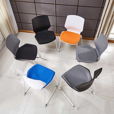 Harga bagus Outdoor Chairs Pp Back Metal Frame Stackable Leisure Dining Chair on line