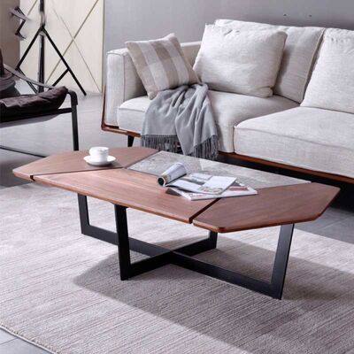 Harga bagus Minimalist Style Luxury Center Tables Retro Unique Shape Two Tone Color Palette on line