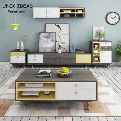 Harga bagus Luxury Small Wooden Center Tables Anti Scratch Office / Living Room Furniture on line