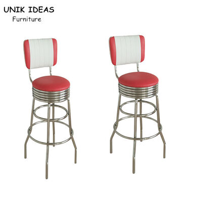 Harga yang bagus American Design Metal Frame Bar Stools Industrial 50'S Customize on line