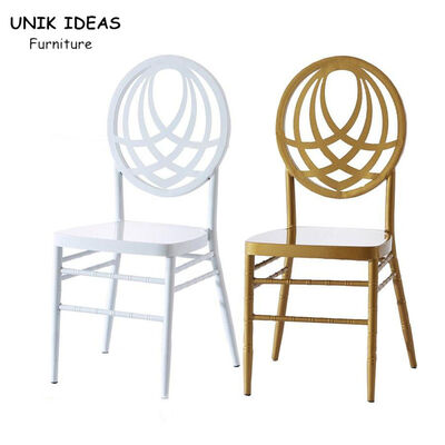 Harga yang bagus Supplies Metal Gold White Wedding Banquet Chiavari Chair With Cushion For Event on line