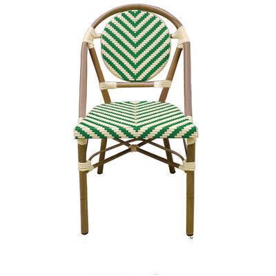 Harga yang bagus Cheap Wholesale Aluminium Frame Stacking Restaurant Furniture Garden Sets Outdoor Bistro Chairs on line