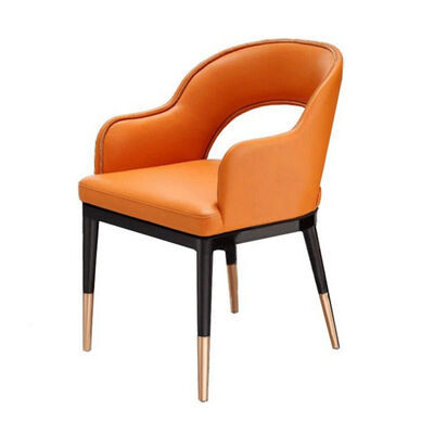 Harga yang bagus Light Luxury Dining Chairs Solid Wood Armchair Restaurant Cafe Negotiation Leisure Chair on line
