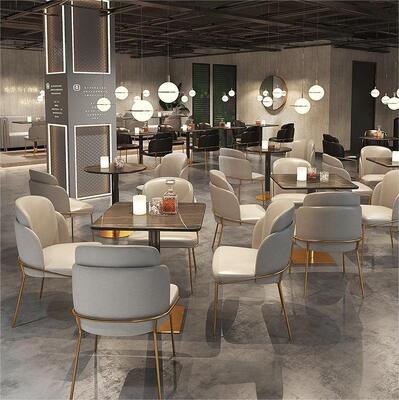 Harga yang bagus Modern Light Luxury bar Pub Restaurant Sofa Booth Dining Table and Chair Combination Furniture on line