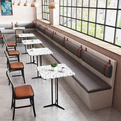 Harga yang bagus Single Side Coffee Shop Booth Sofa Booth Two Seating Sofa for Restaurant on line