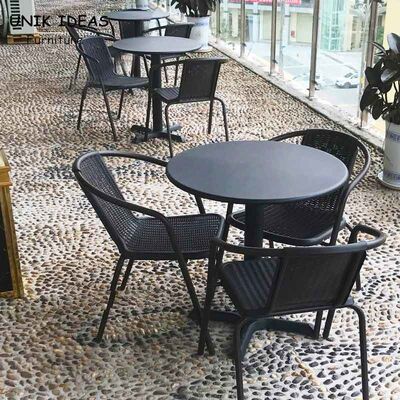 Harga bagus Outdoor Lounge Chair Garden Furnitures Patio Balcony Table Set 56x56x74cm on line
