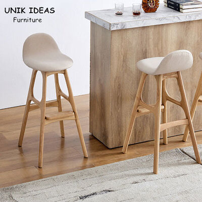 Harga yang bagus White Classic Cafe Bar Stools Weight Capacity 400 Lbs Velvet Bar Chairs Japanese on line