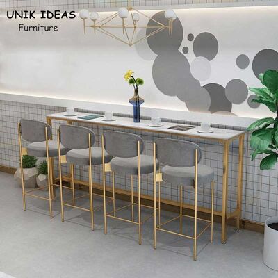 Harga yang bagus Nordic breakfast marble top bar bistro table White Coffee Living Room Long on line