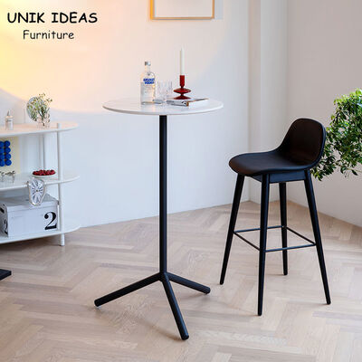 Harga yang bagus Restaurant Kitchen Bistro Bar Tables 110cm High Round Modern on line