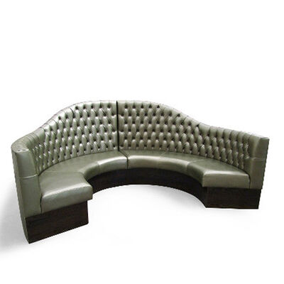 Harga bagus 9 Seat U Shaped Sectional Sofa With Recliners High Back Nightclub Booth Seating on line