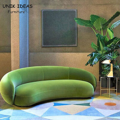 Harga yang bagus Half Moon Shaped Sectional Living Room Couch Sets With Recliners Long Booth 160cm on line