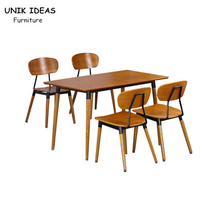 Harga yang bagus 79cm Bent Plywood Dining Chair Retro Coffee Shop Fast Food Restaurant on line