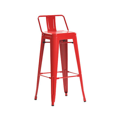 Harga yang bagus Colorful Retro Metal Cafe High Bar Stools For Restaurant Bar Dining on line